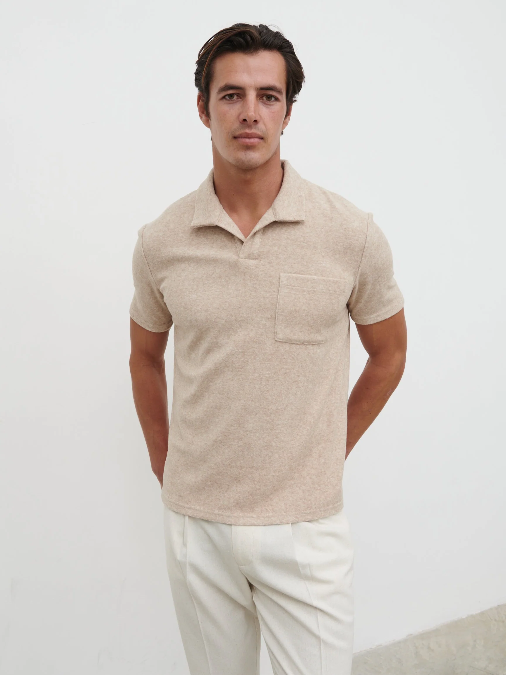 Albie Toweling Top - Oatmeal - Image 6