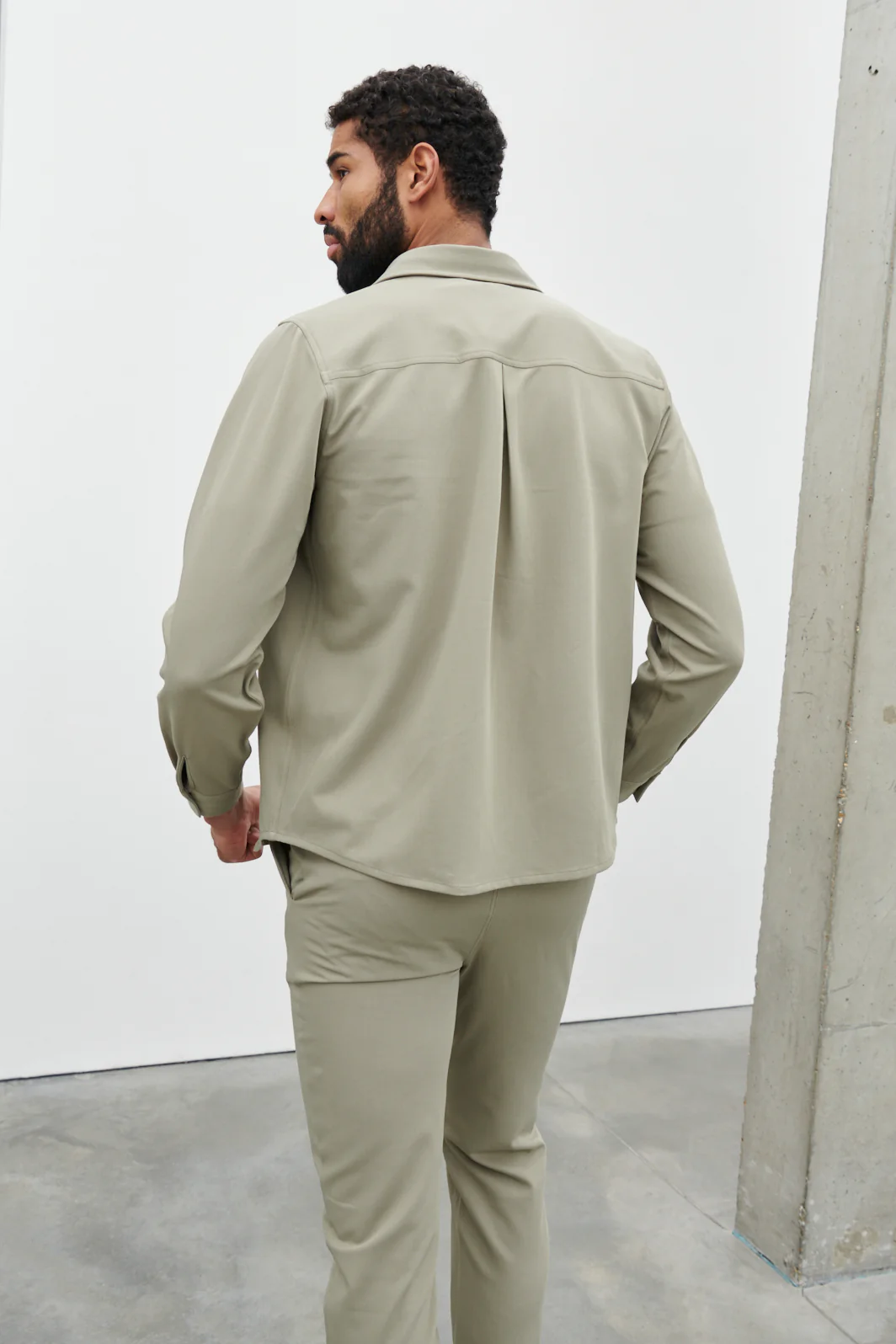 Benson Over Shirt - Khaki - Image 3