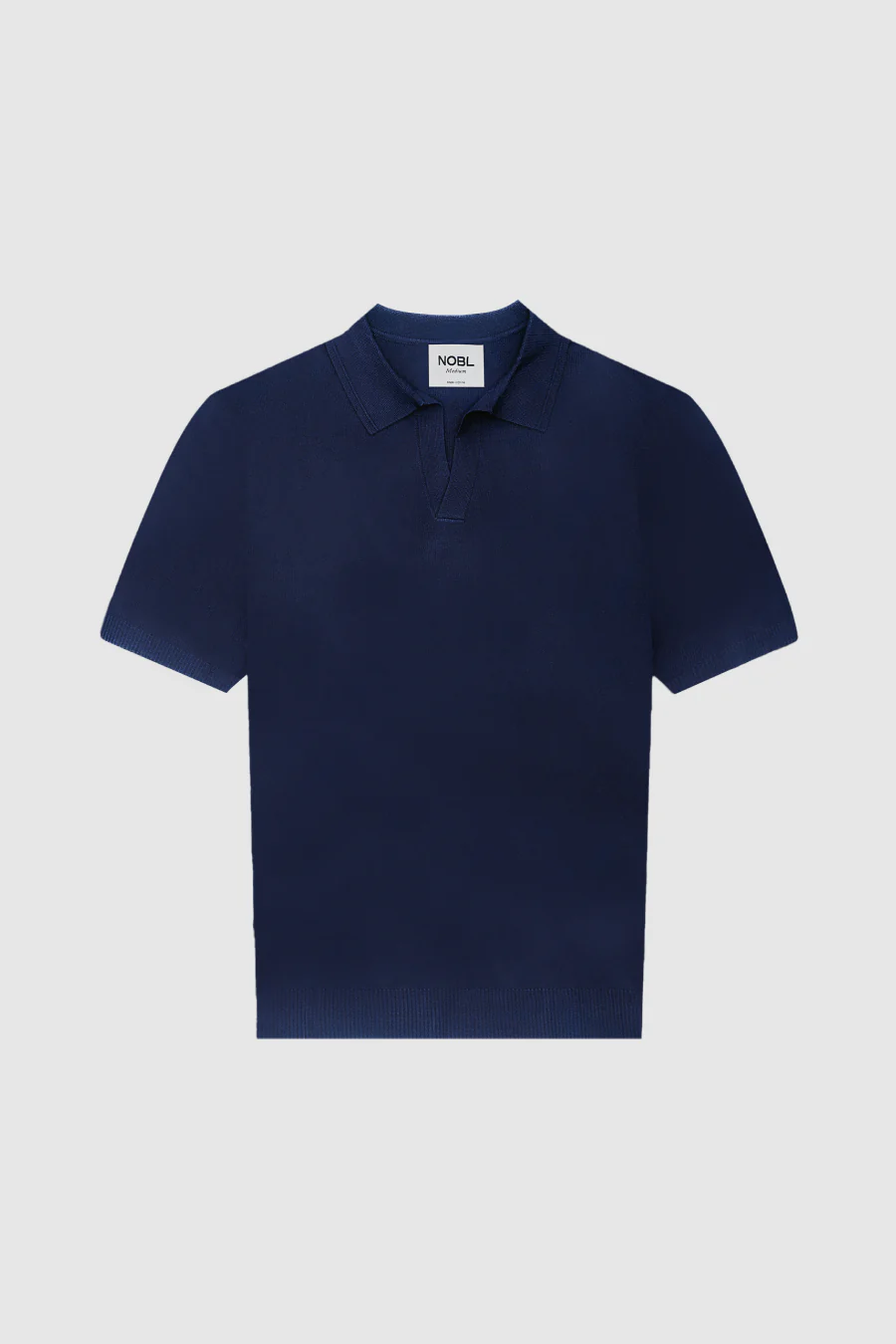 Caleb Short Sleeve Knit Polo - Navy - Image 6