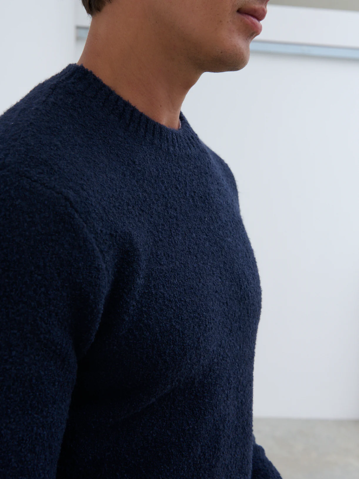 Cameron Crew Neck Jumper - Navy - Image 3