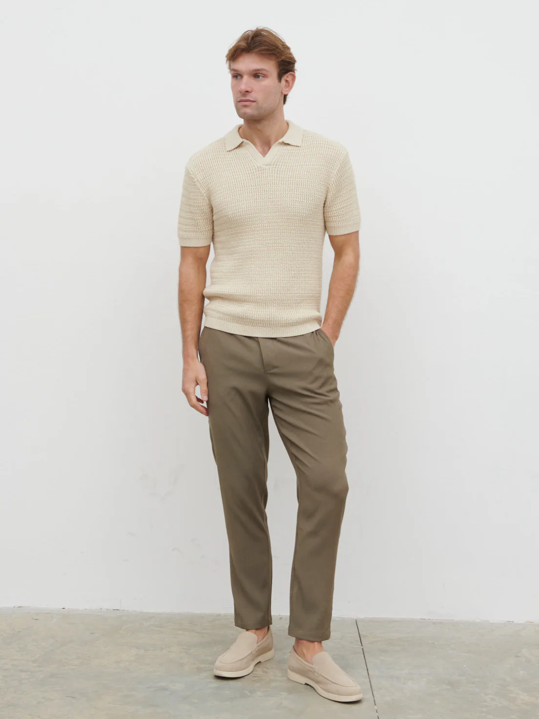 Charles Crochet Polo - Stone - Image 3