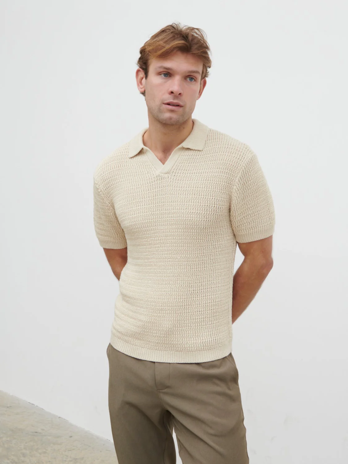Charles Crochet Polo - Stone - Image 4