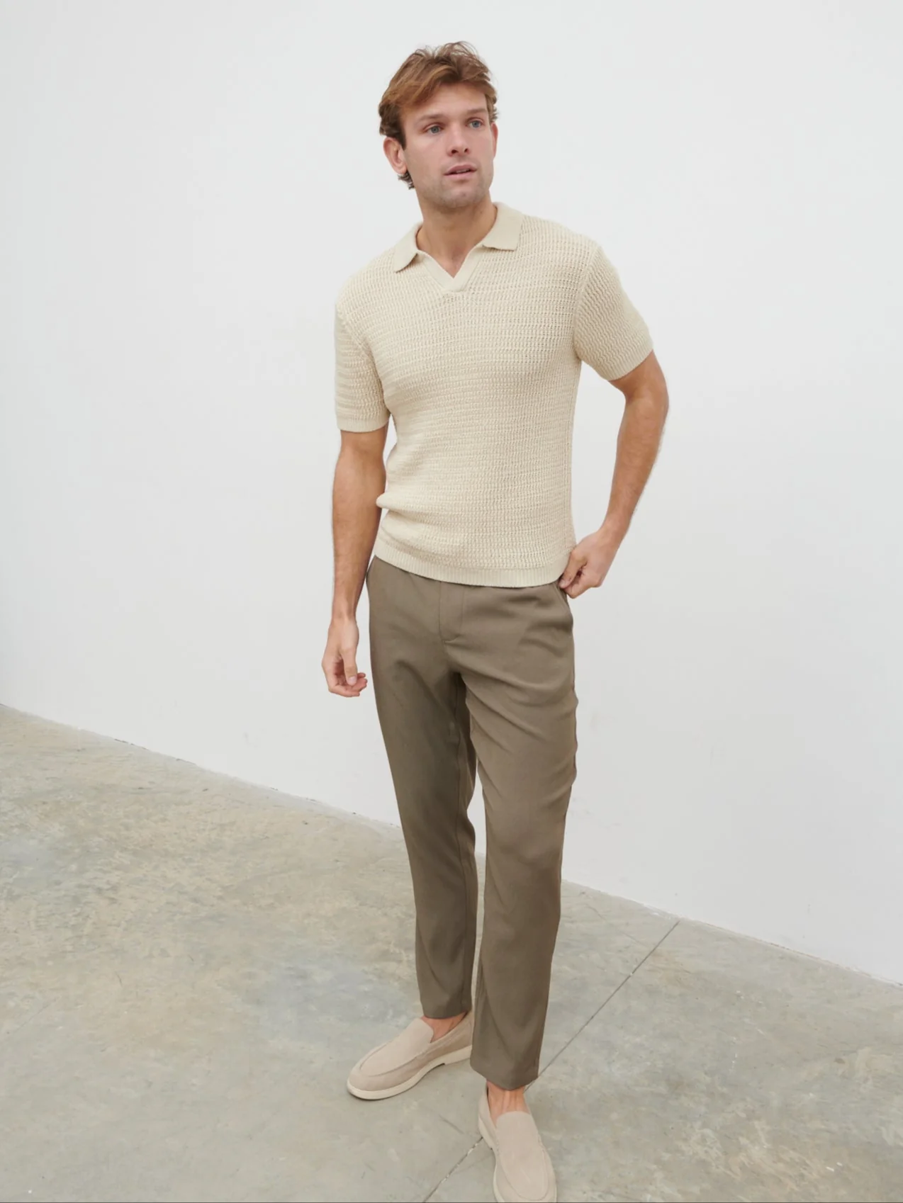 Charles Crochet Polo - Stone - Image 5