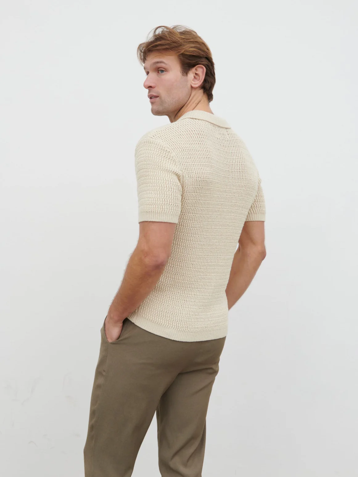 Charles Crochet Polo - Stone - Image 6