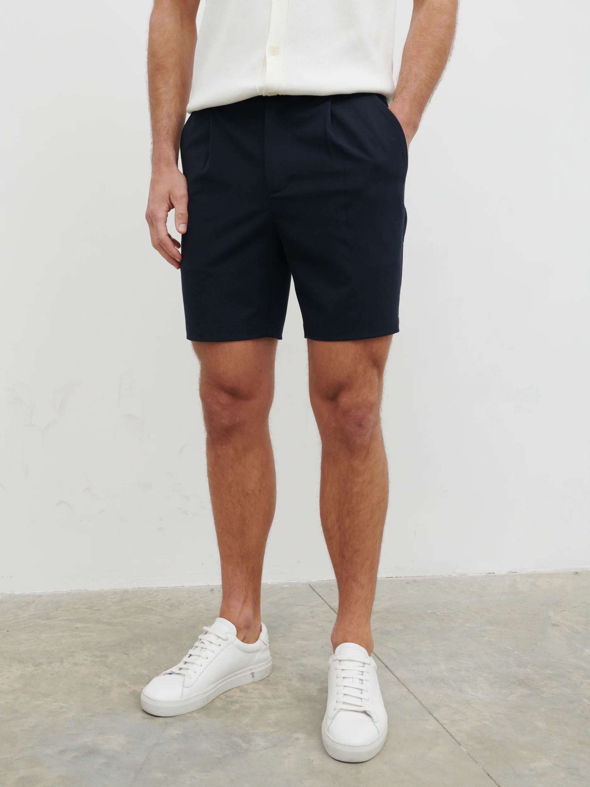 Freddie Smart Shorts - Navy - Image 3