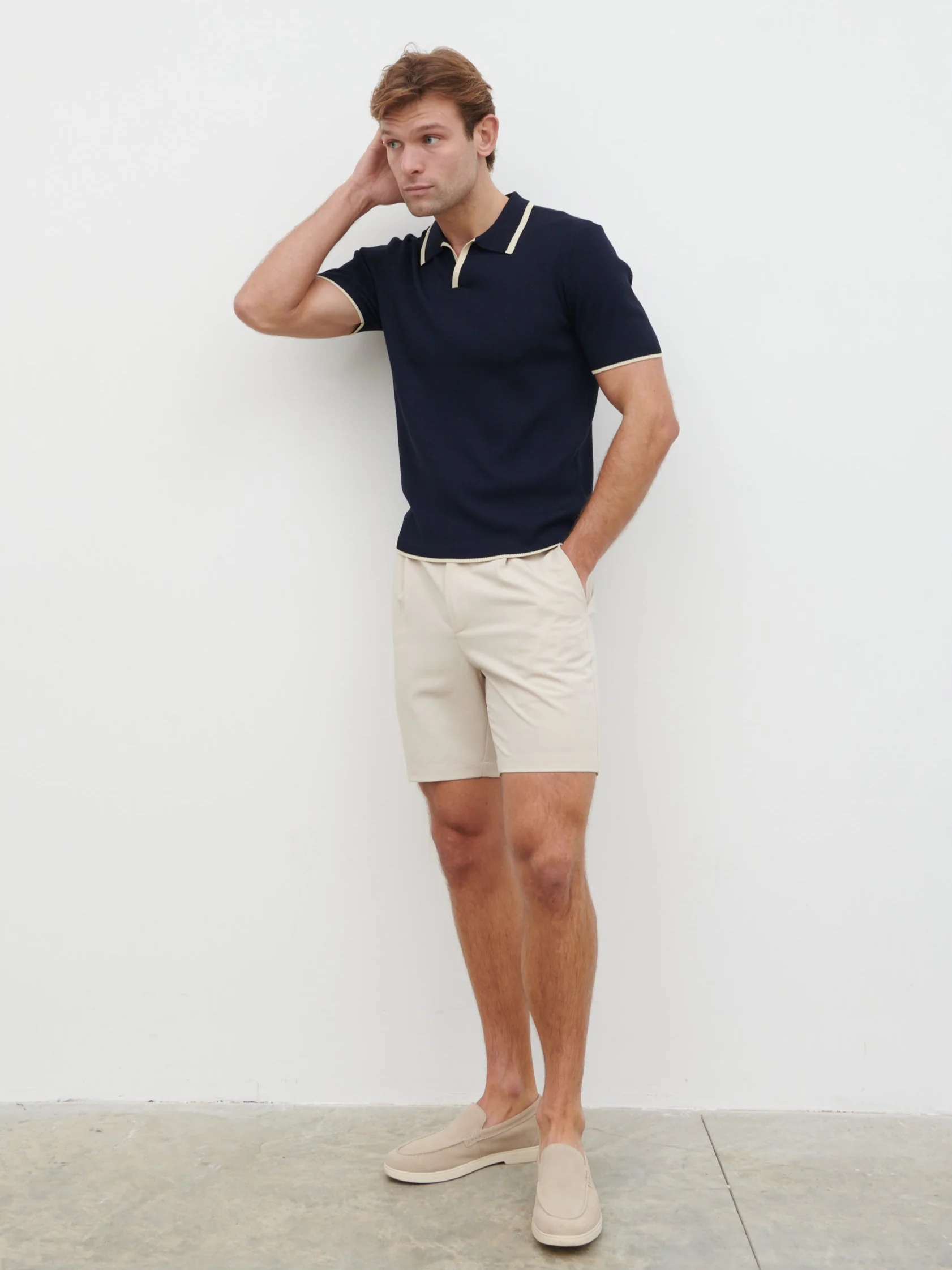 Freddie Smart Shorts - Stone - Image 5