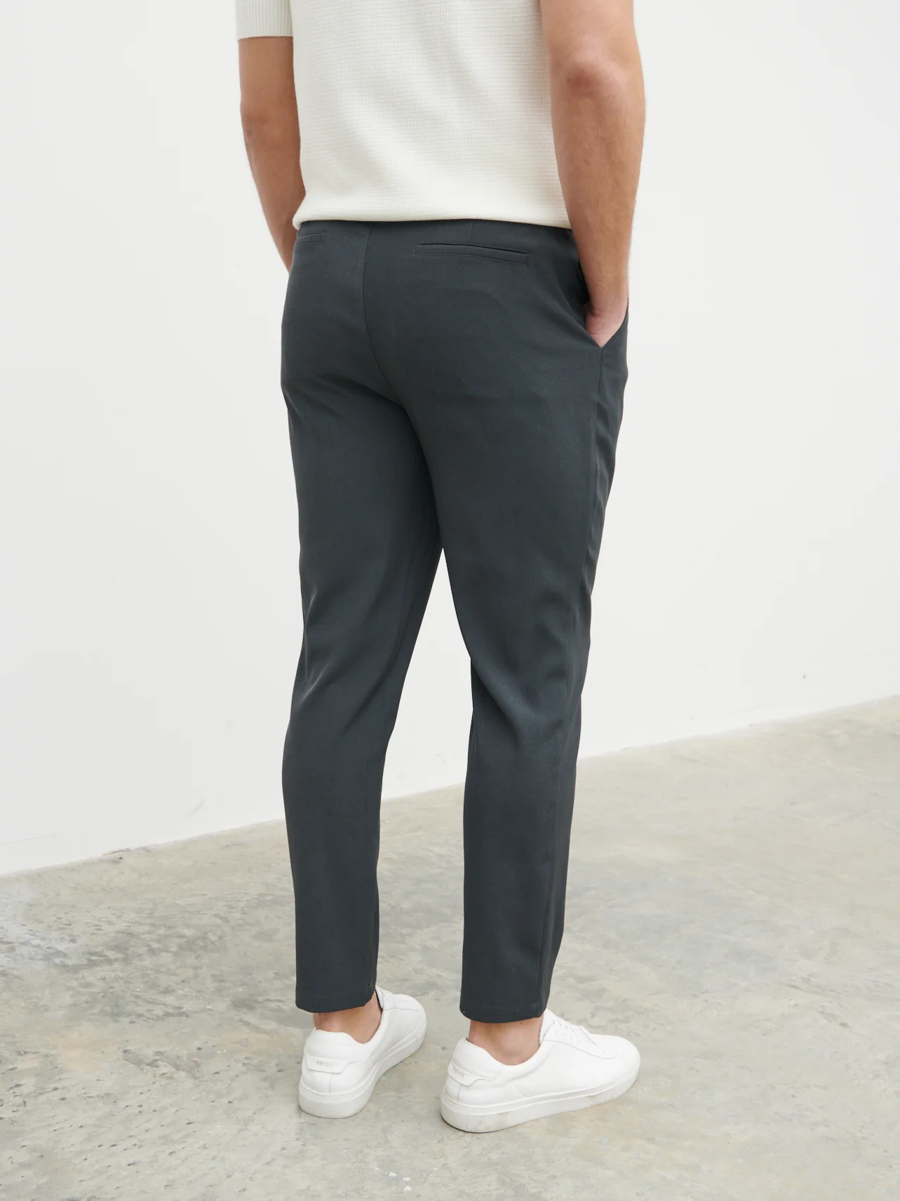 Henry Tailored Trouser - Charcoal - Image 3