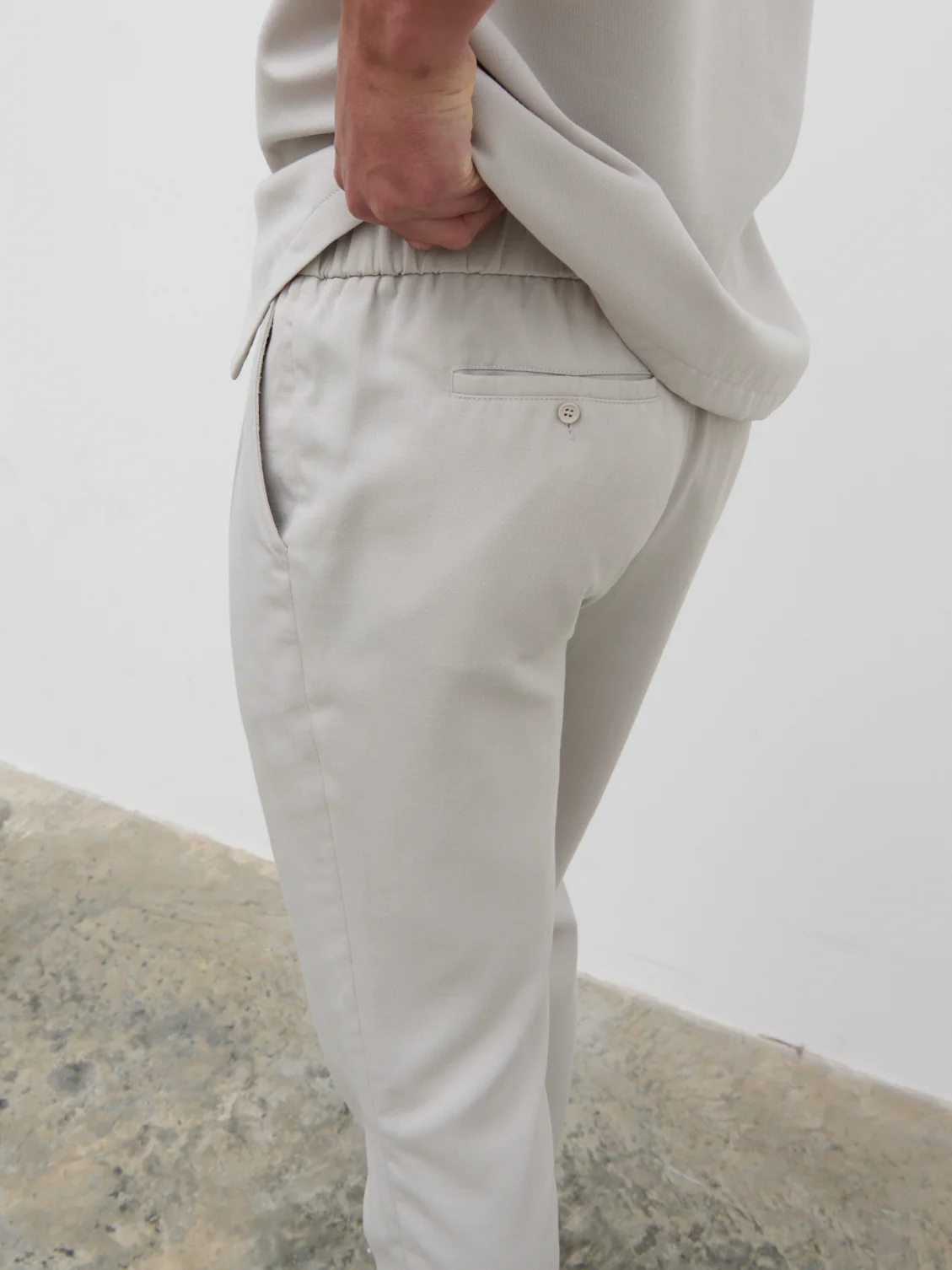 Hunter Waistband Trousers - Stone - Image 5