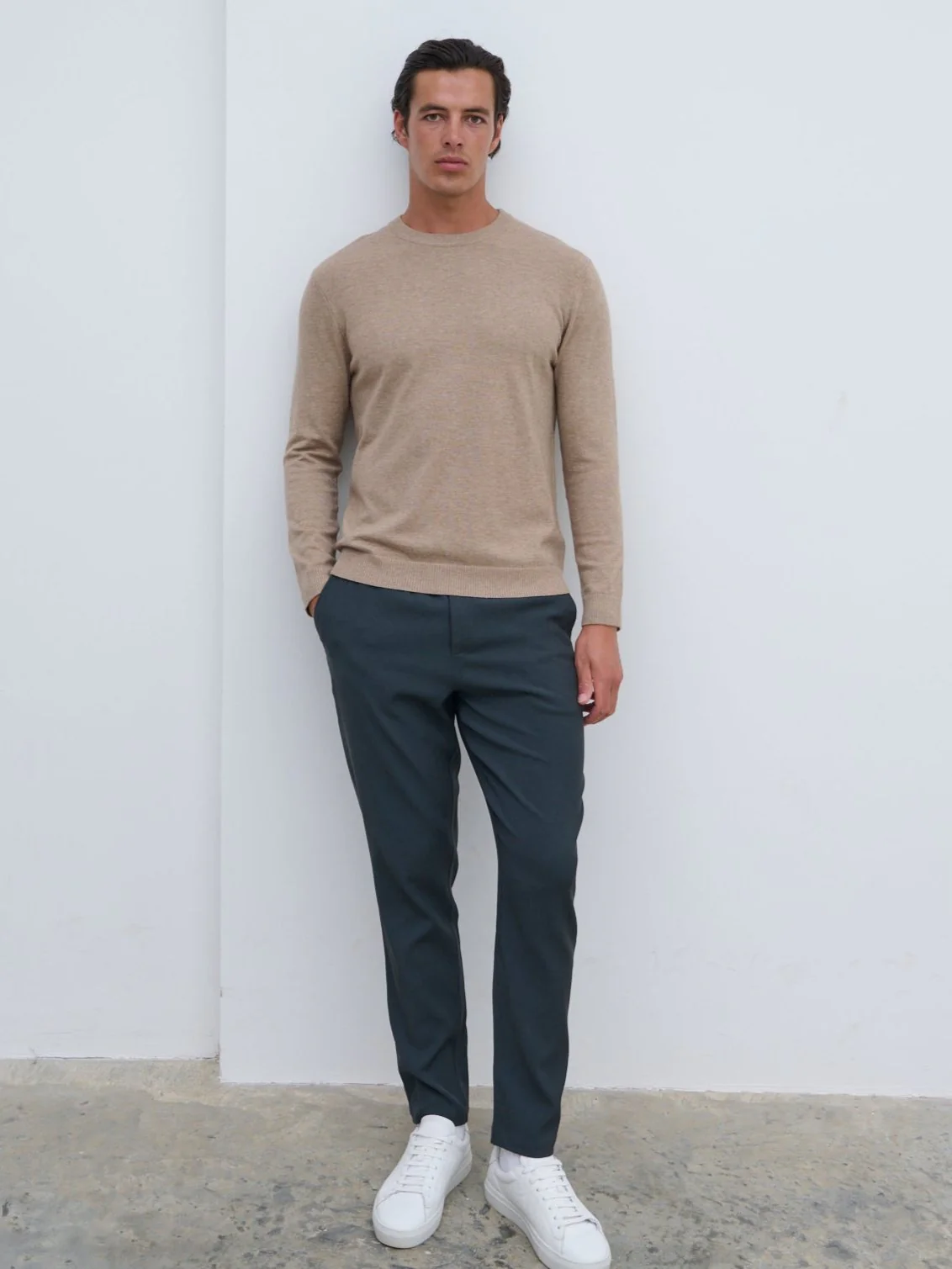 Jarrod Wool Jumper - Beige - Image 3