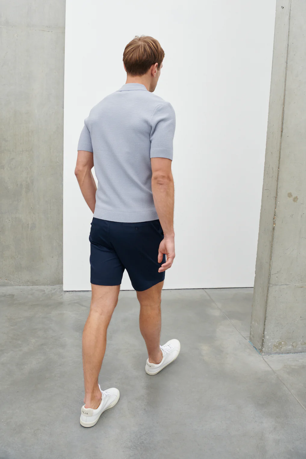 Joseph Tailored Short - Navy - Image 5