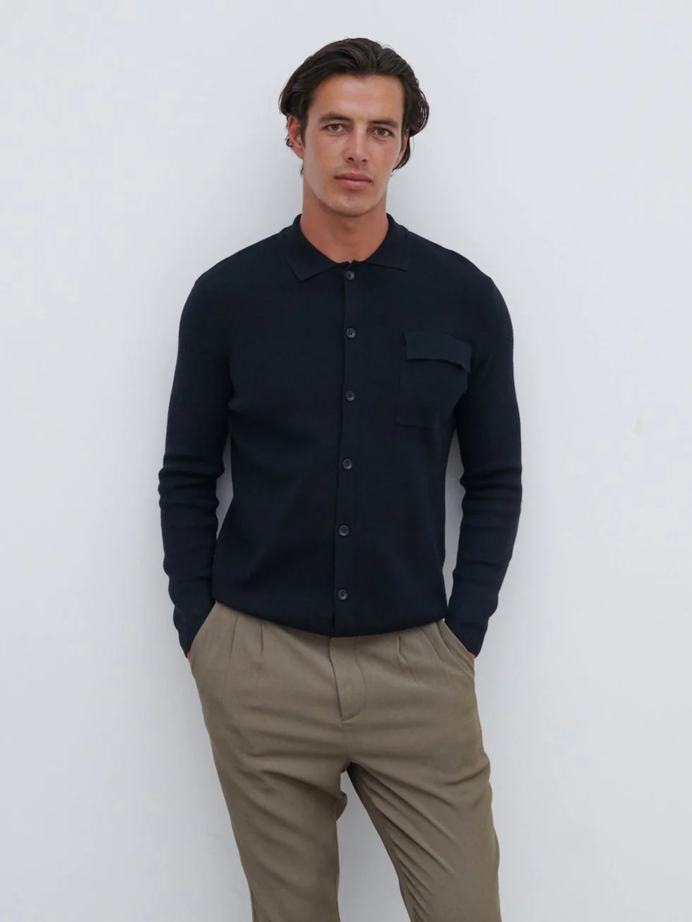 Koen Knitted Shirt - Black - Image 2
