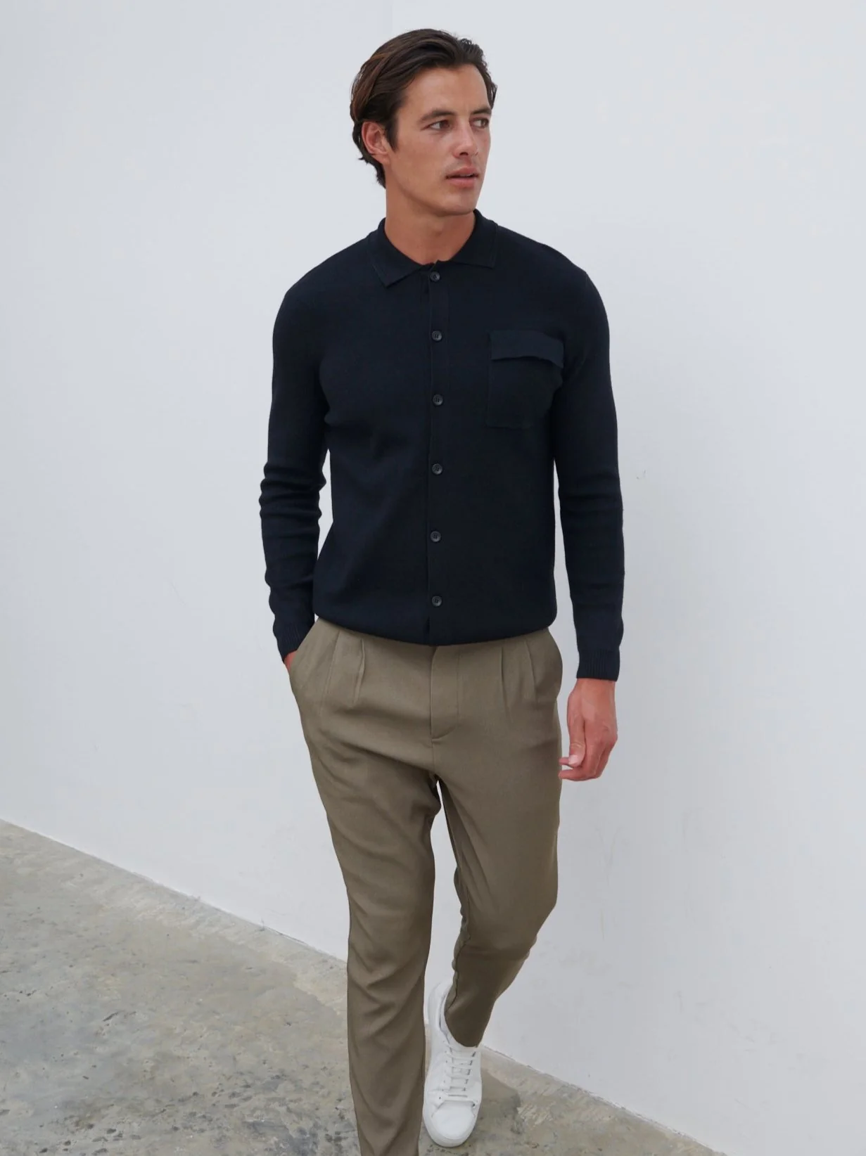 Koen Knitted Shirt - Black - Image 4