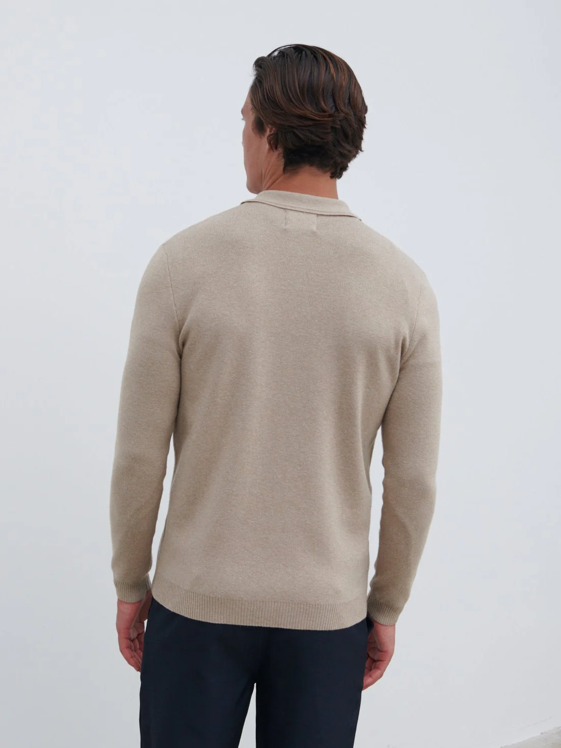 Koen Knitted Shirt - Oatmeal - Image 5