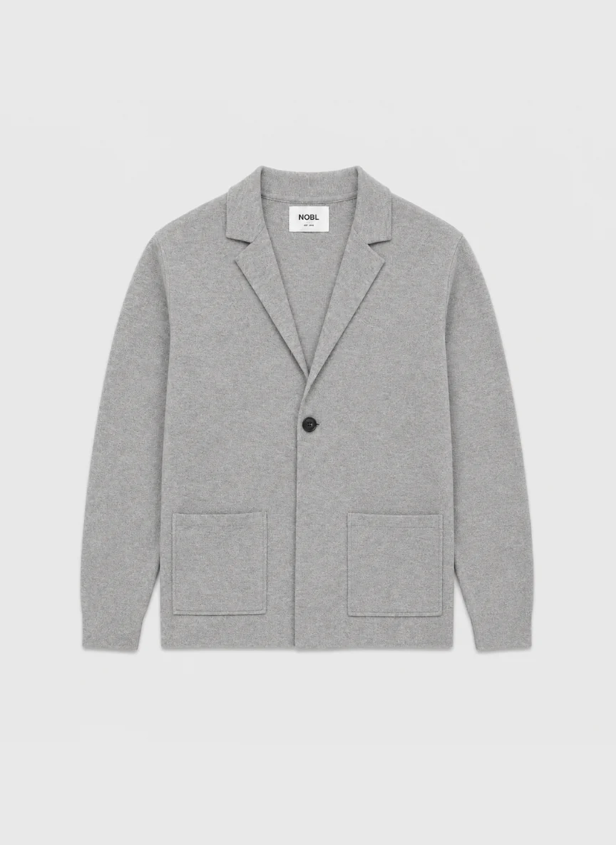 Leo Casual Blazer - Grey Marl
