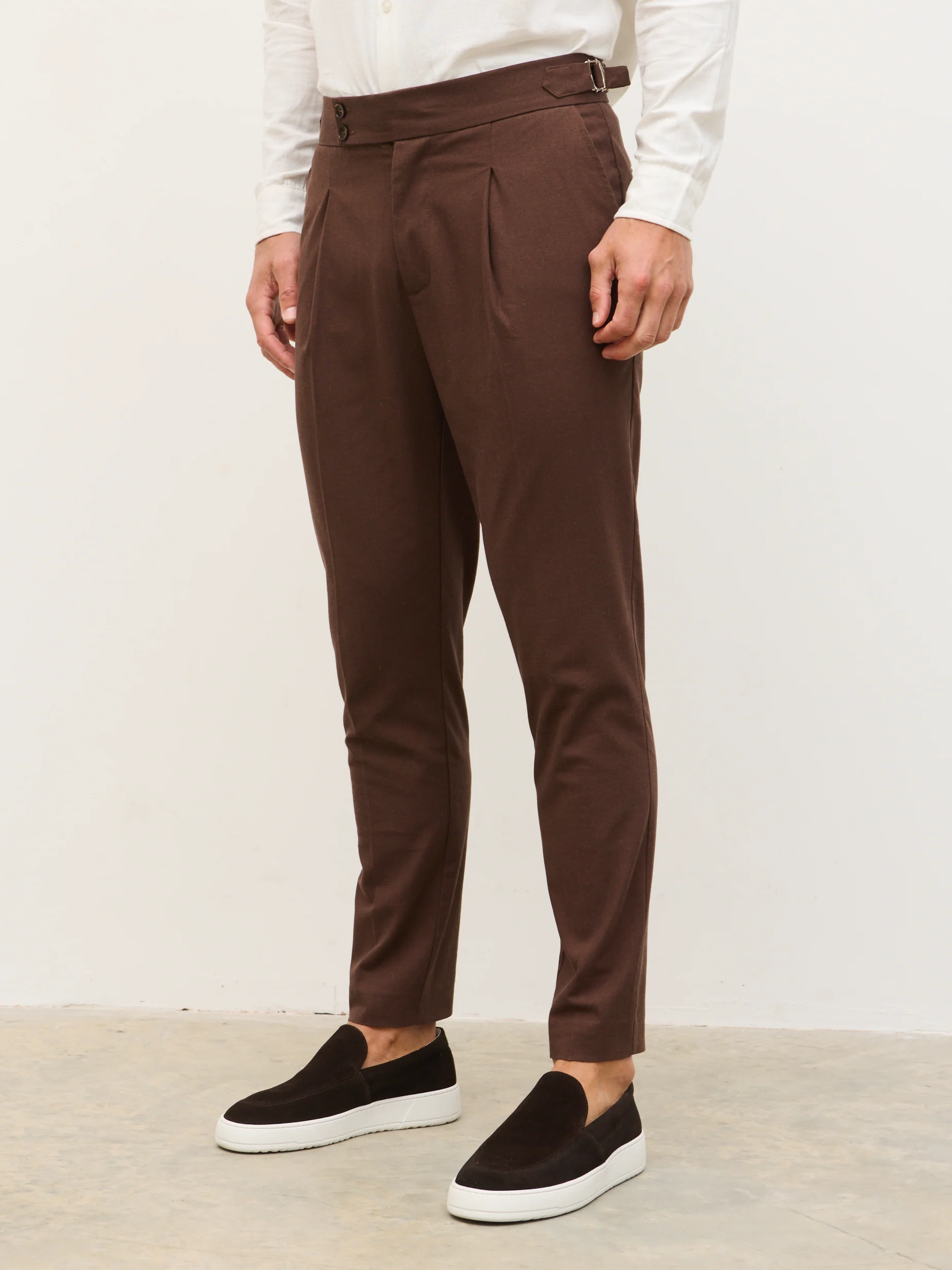 Noah Smart Trousers - Chocolate Brown - Image 6