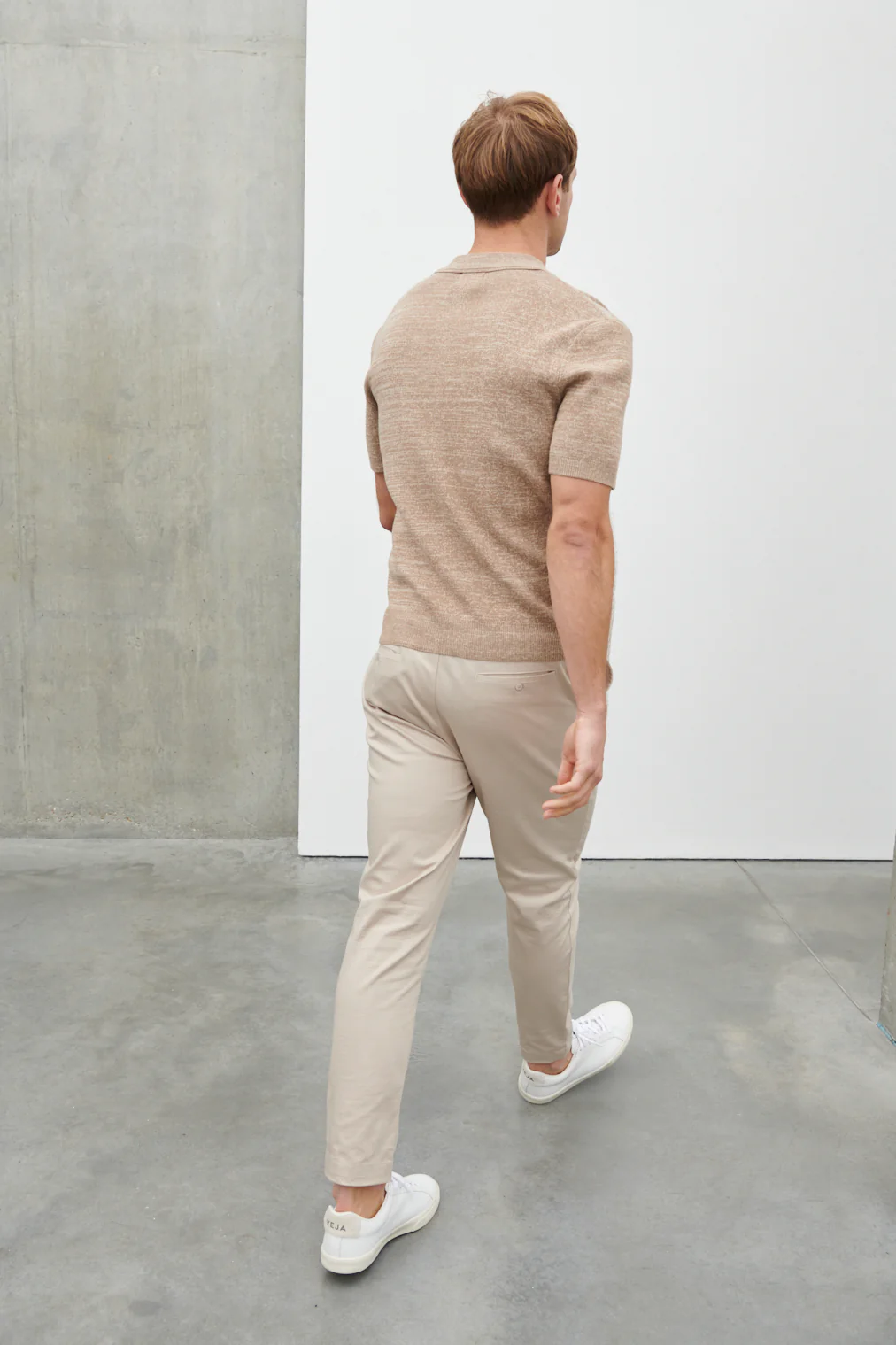 Oscar Tailored Trouser - Stone - Image 5