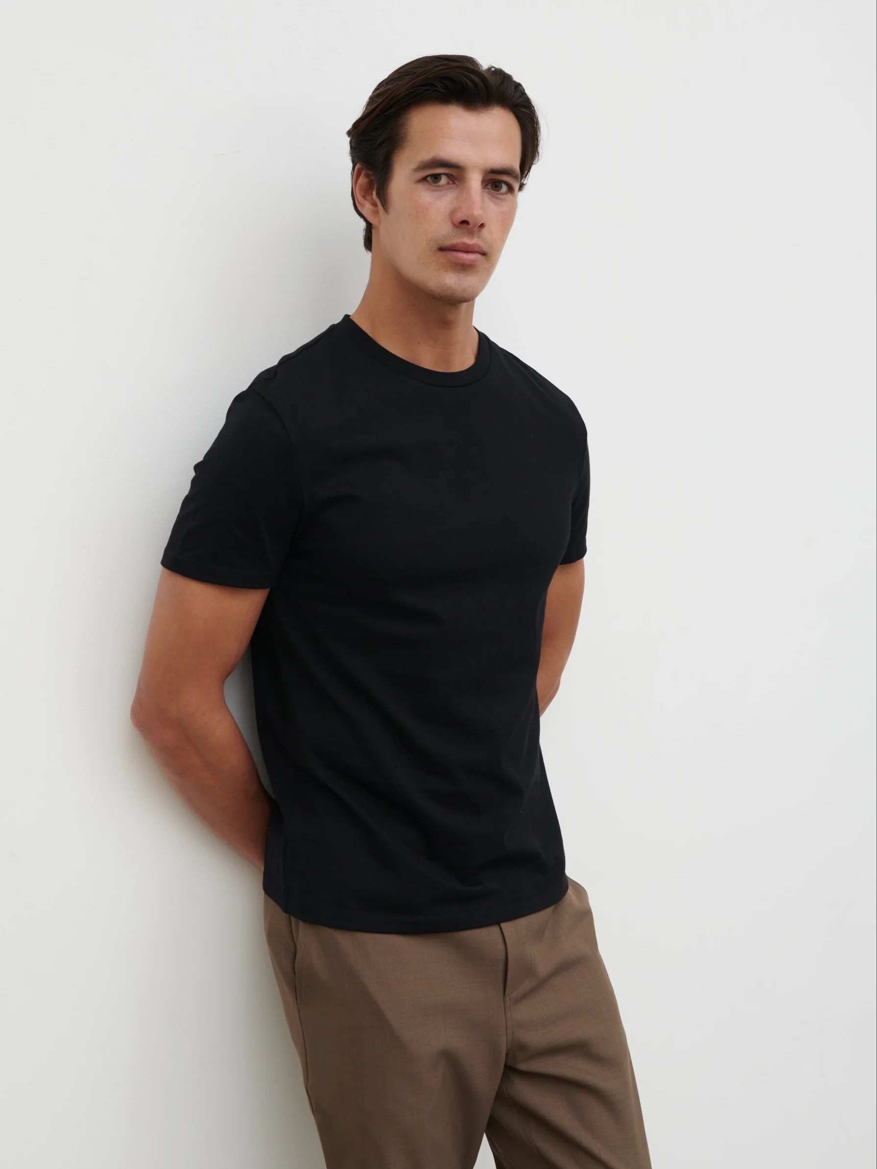 Rome Slim Fit T Shirt - Black - Image 3