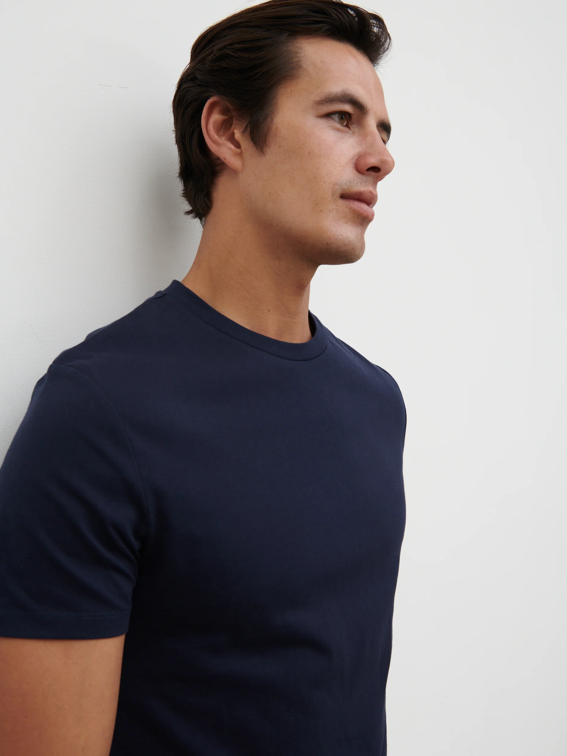 Rome Slim Fit T-Shirt - Navy - Image 3