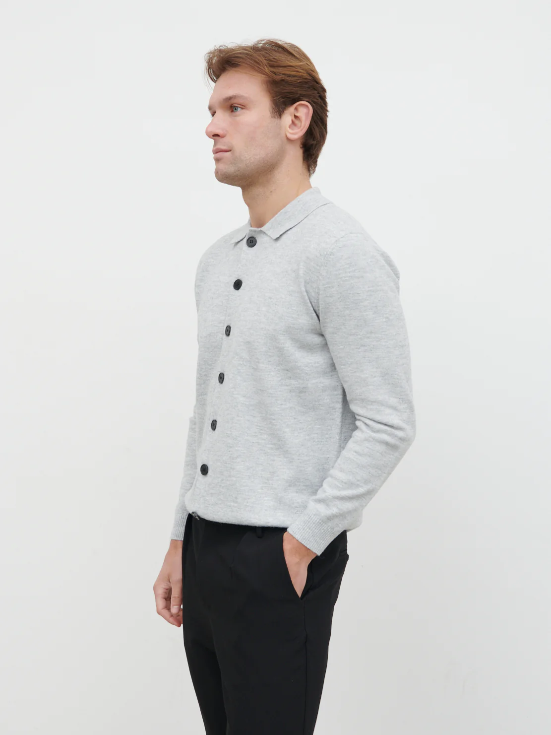 Ronnie Lightweight Knit Shirt - Grey - Image 3
