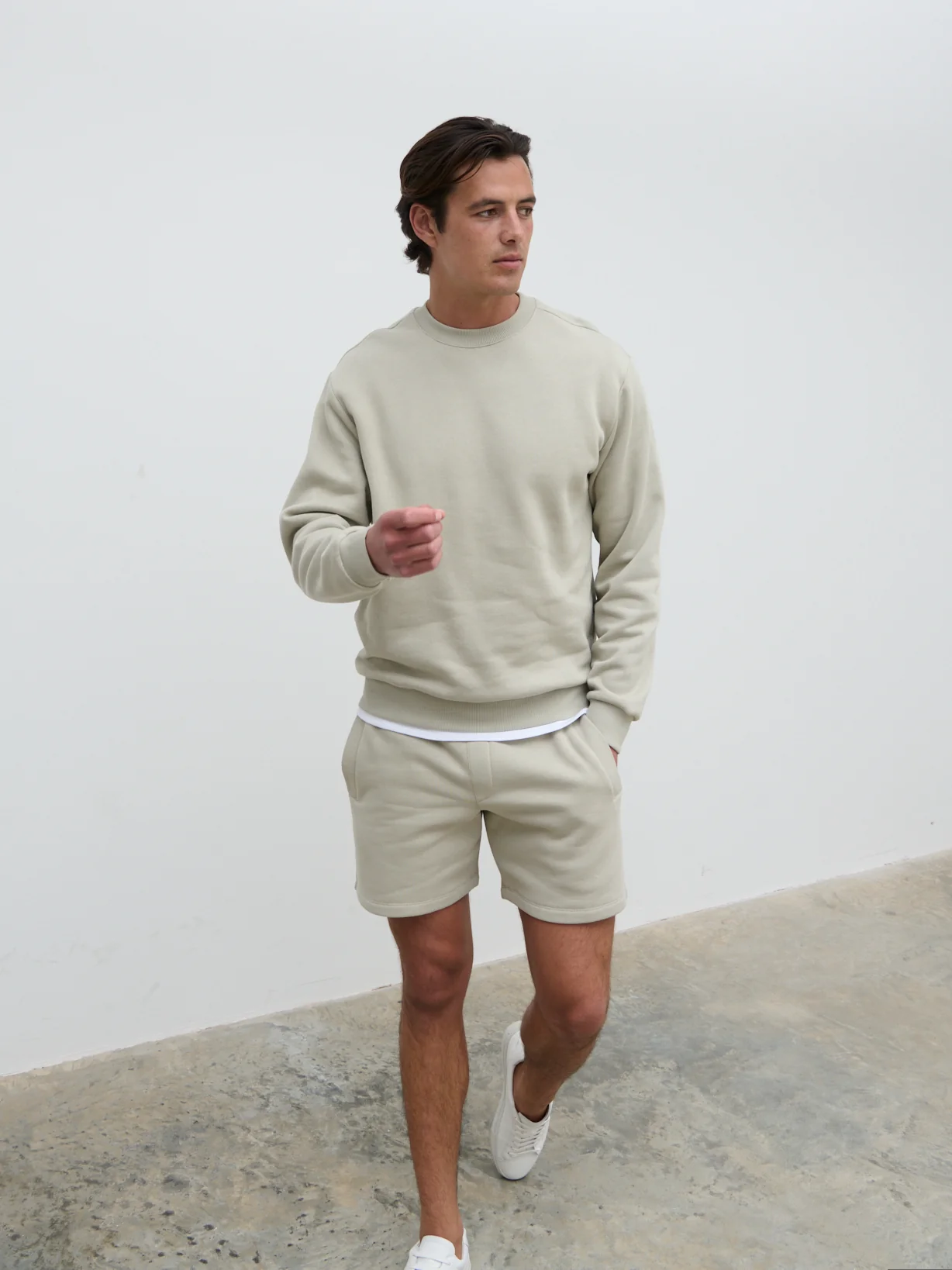 Rory Relaxed Drawstring Shorts - Dark Stone - Image 4