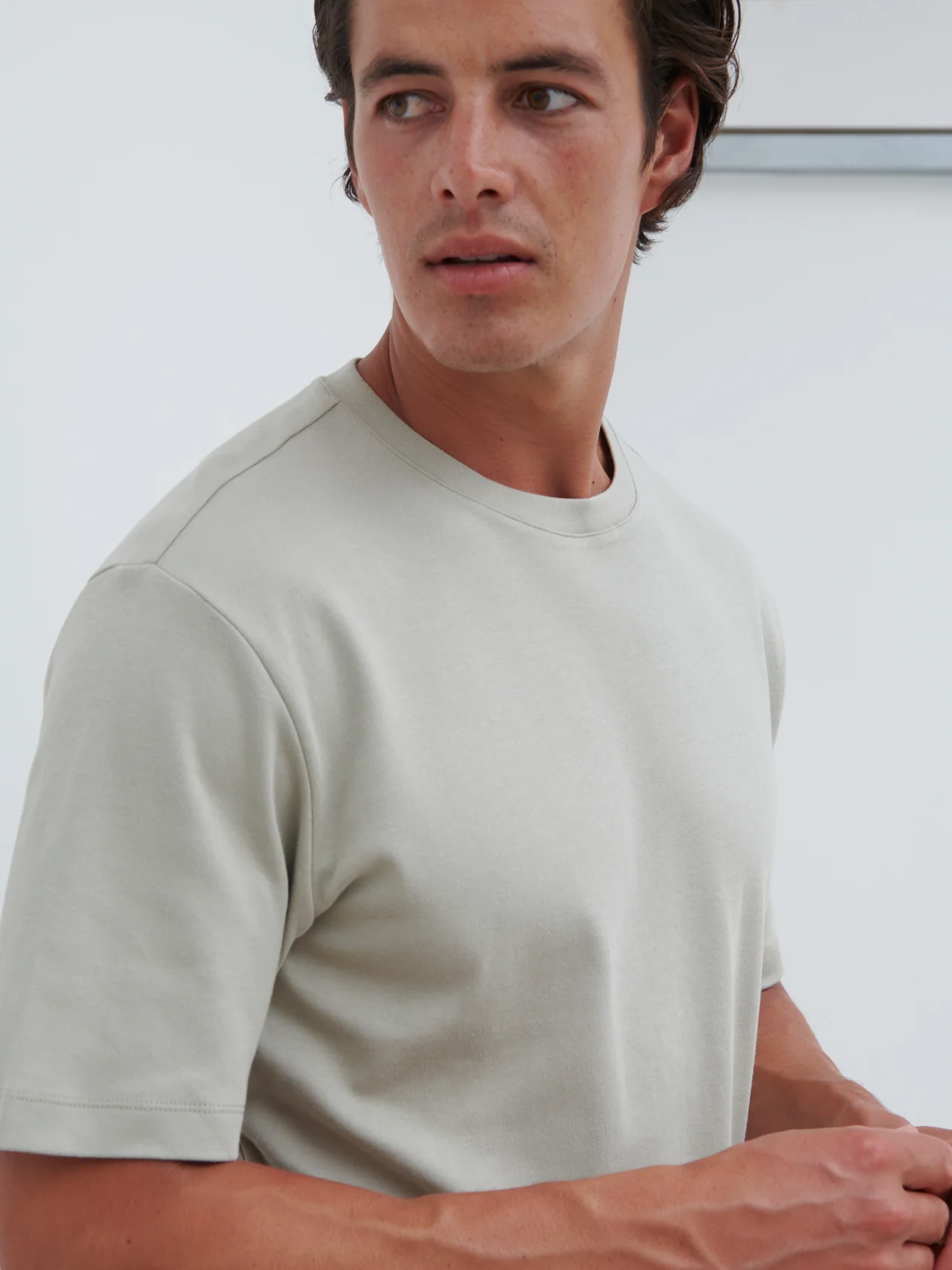 Tobias Relaxed Cotton T-shirt - Dark Stone - Image 4